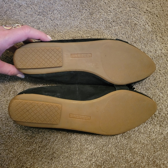 Talbots Francesca Bow Tie Classic black Mul Driving Tartan Flats Size 8.5 EUC - Picture 2 of 7